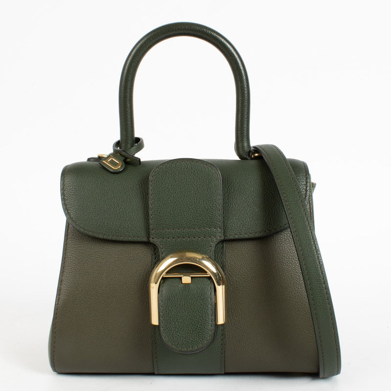 Authentic pre-loved Delvaux Green Tri-Color Rodeo Calf Brillant Mini Bag on Labellov.com