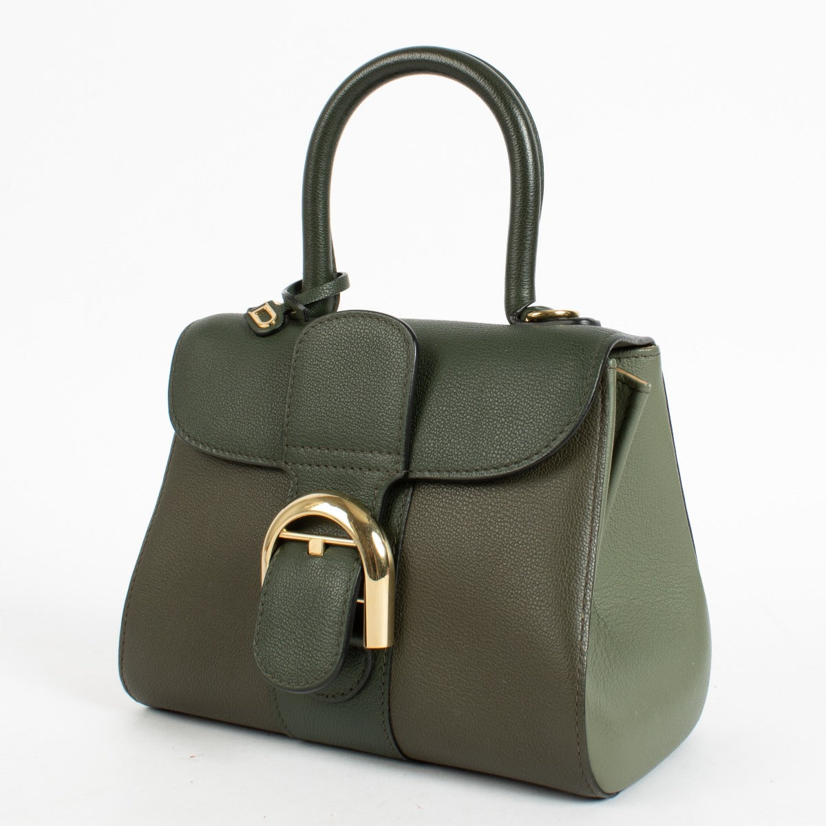 Authentic pre-loved Delvaux Green Tri-Color Rodeo Calf Brillant Mini Bag on Labellov.com