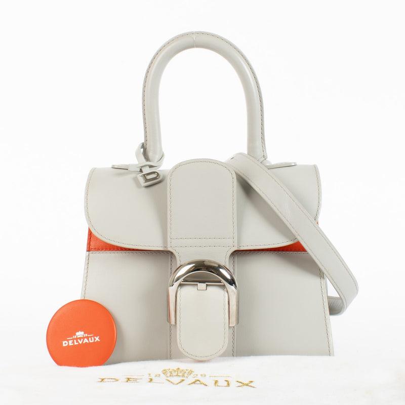 Authentic Preloved Delvaux Grey/Red Brillant Mini on Labellov.com