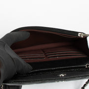 Authentic Chanel Black Caviar SHW Wallet on Chain on Labellov.com