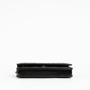 Authentic Chanel Black Caviar SHW Wallet on Chain on Labellov.com