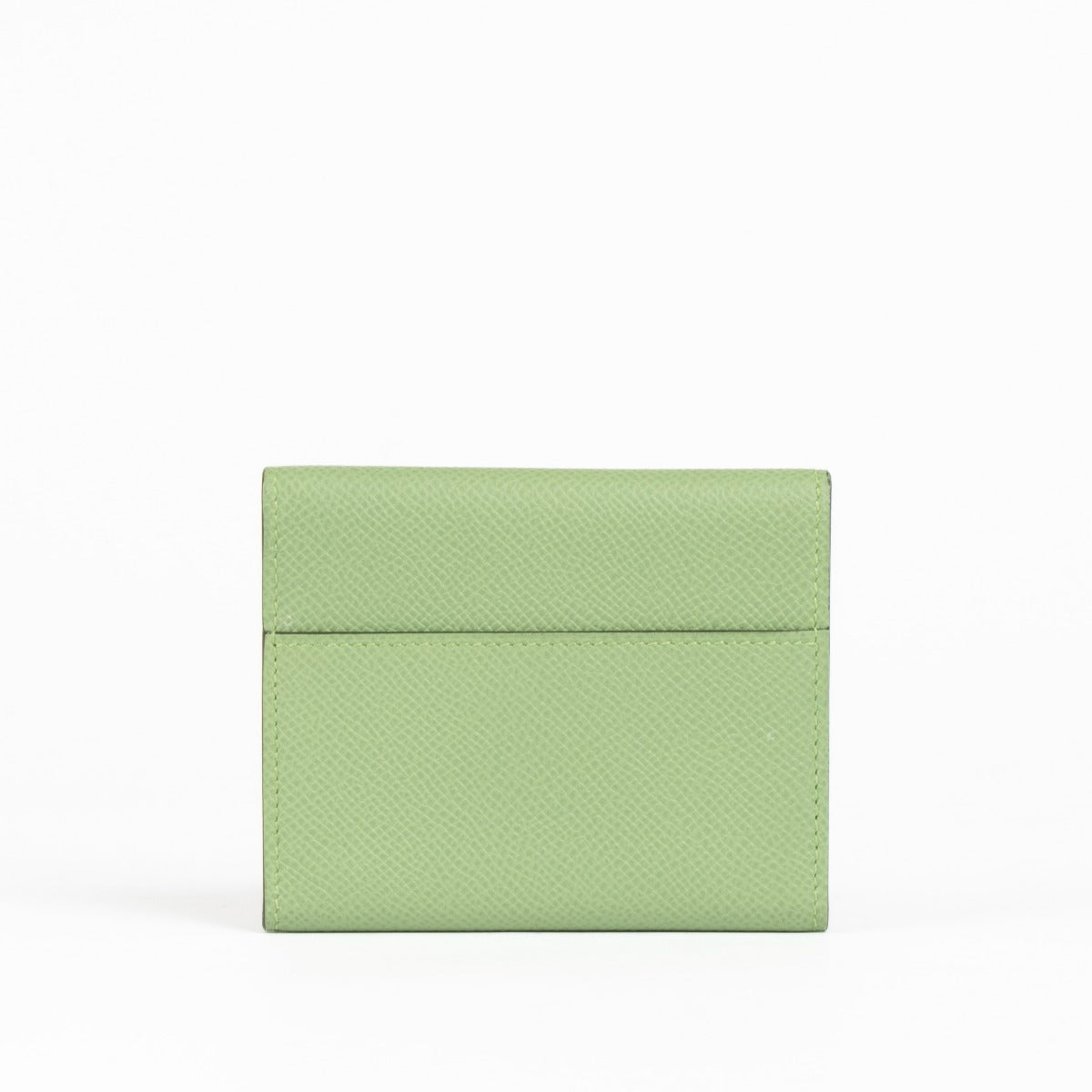 Porte-cartes Mini Clic Hermès Vert Criquet Epsom