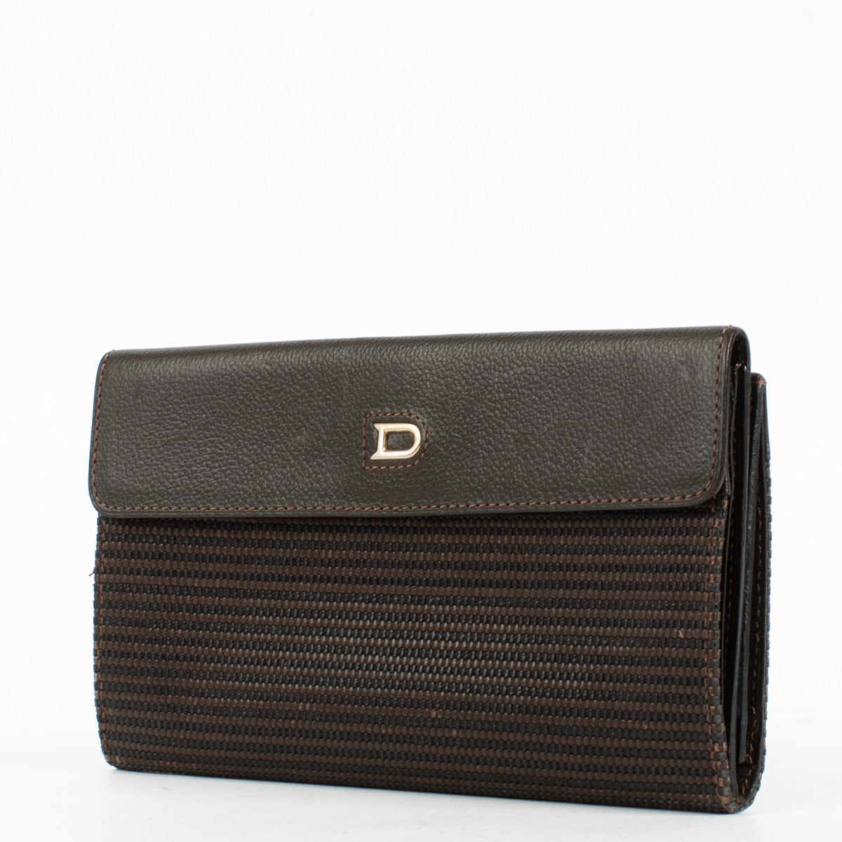 Delvaux Bruine Lange Portemonnee