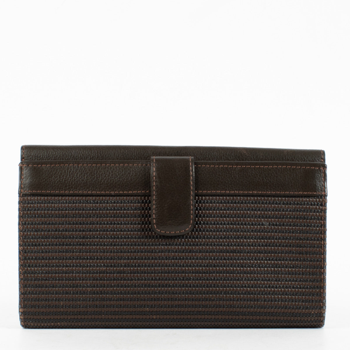 Delvaux Bruine Lange Portemonnee