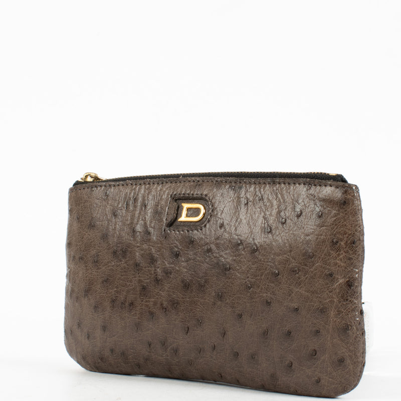 Delvaux Pallisandre Ostrich Pouch