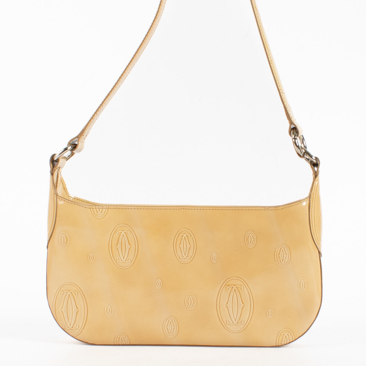 shop 100% authentic second hand Cartier Beige Patent Happy Birthday Pochette Bag on Labellov.com