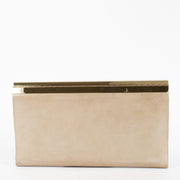 shop 100% authentic second hand Jimmy Choo Gold Metal Flap Clutch on Labellov.com