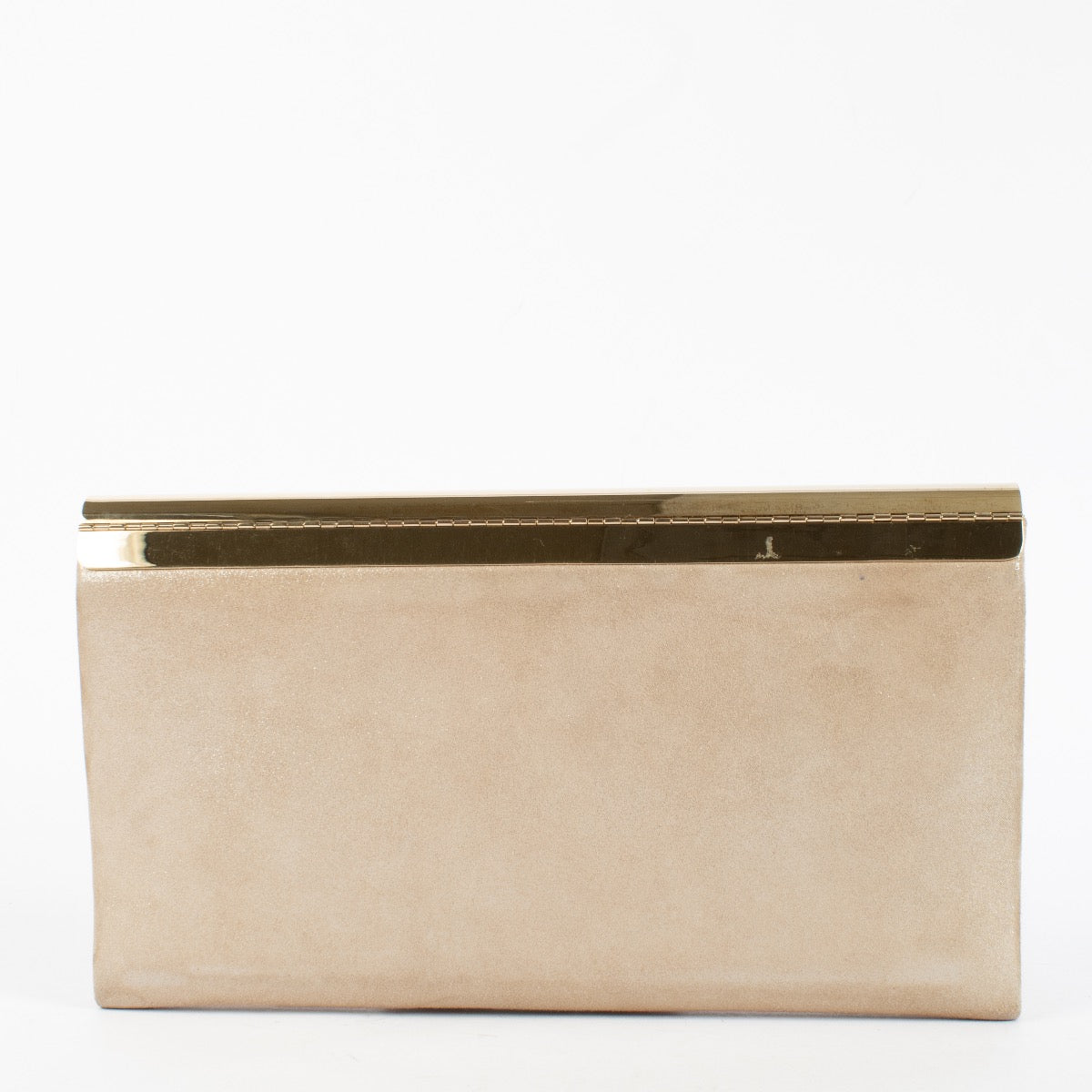 shop 100% authentic second hand Jimmy Choo Gold Metal Flap Clutch on Labellov.com