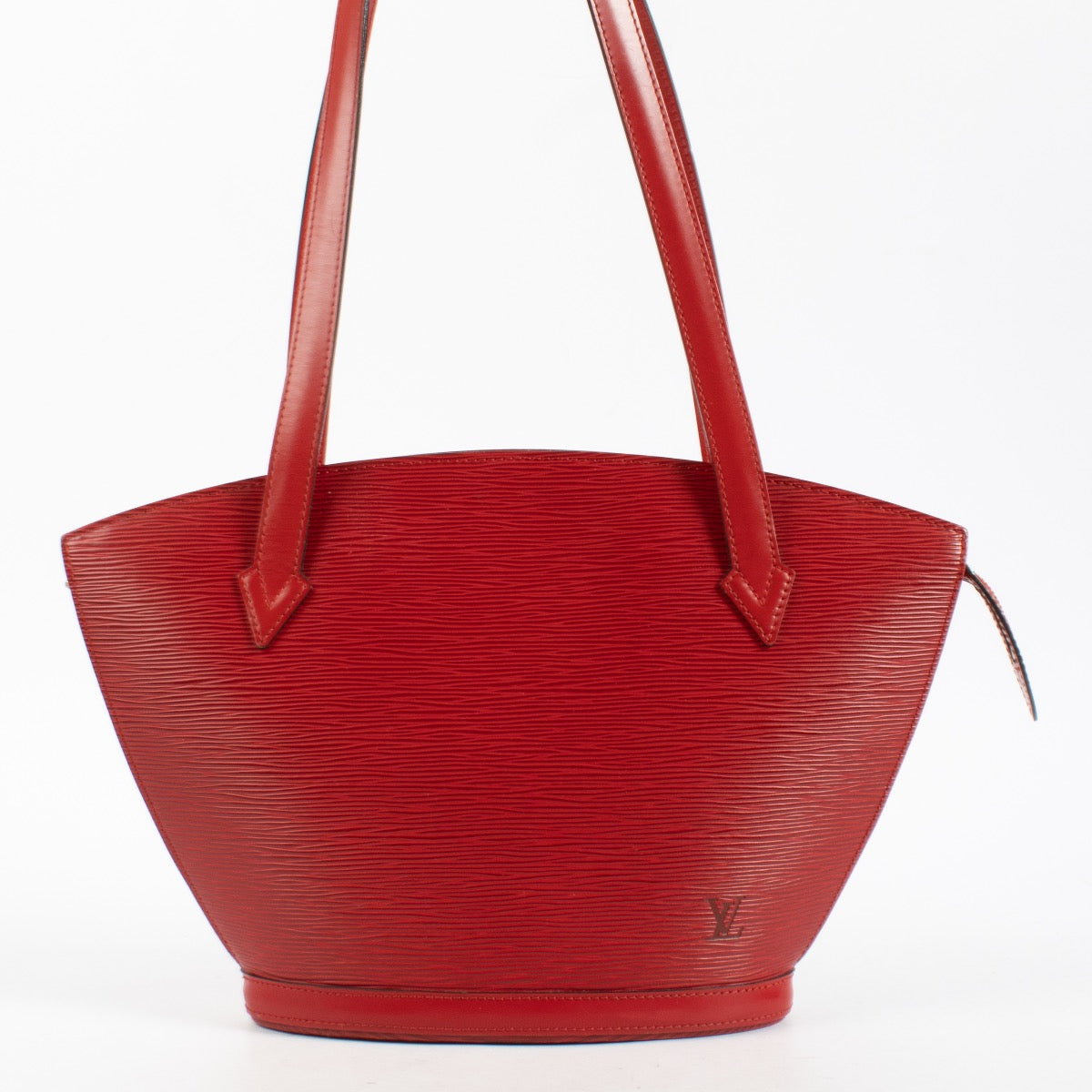 Authentic Preloved Louis Vuitton Red Saint Jacques PM Epi Leather Shoulder Bag on Labellov.com