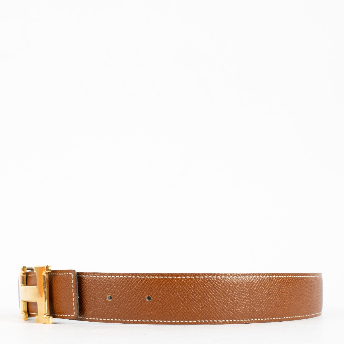 shop 100% authentic second hand Hermès Gold/Black H Buckle Reversible Belt - Size 80 on Labellov.com