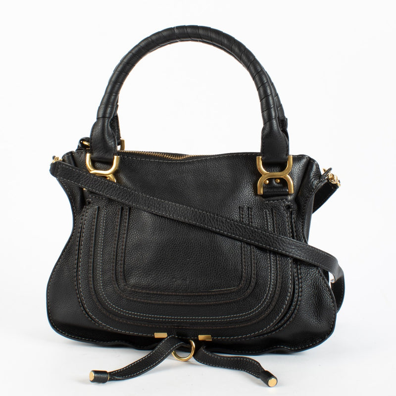 shop 100% authentic second hand Chloé Black Medium Marcie Bag on Labellov.com