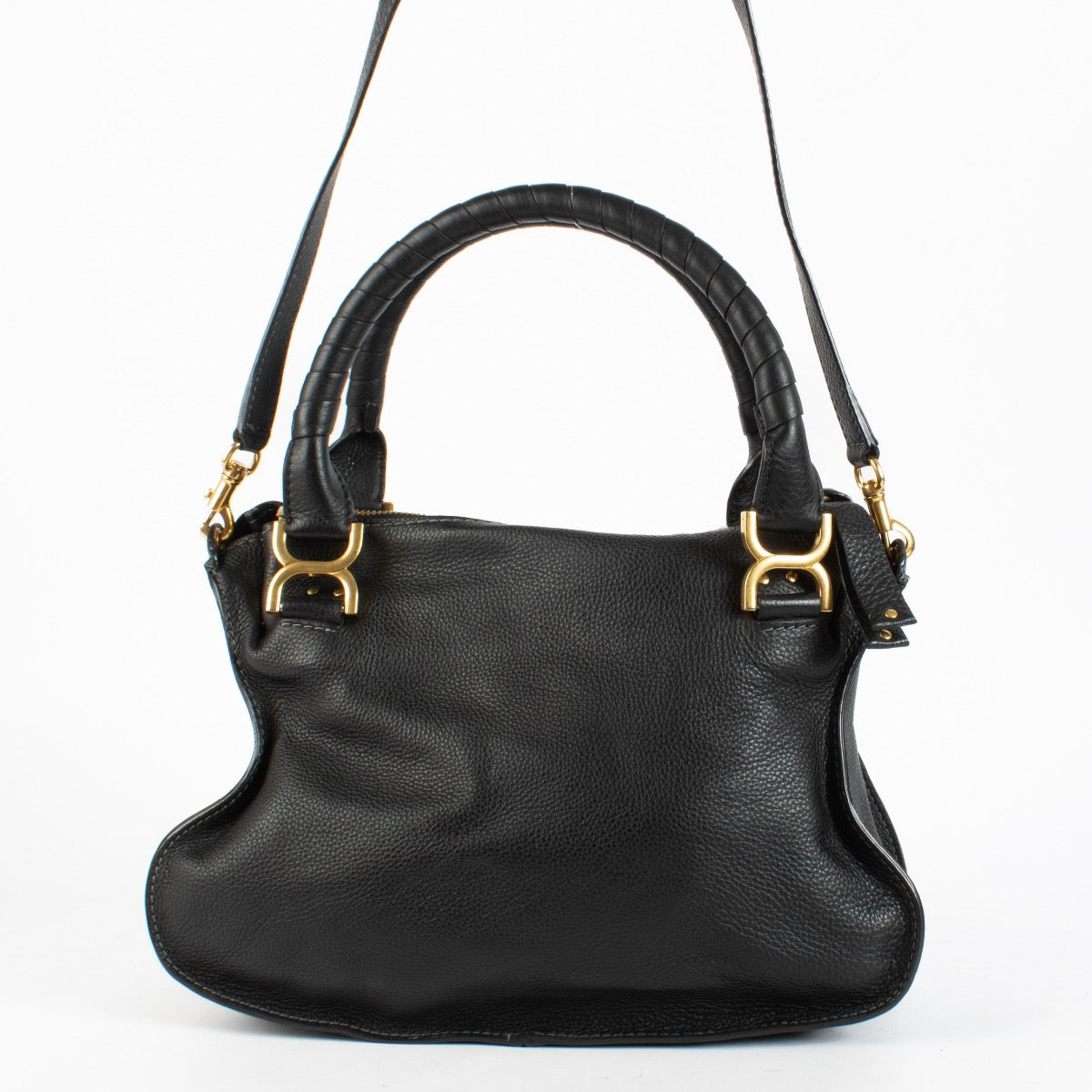 shop 100% authentic second hand Chloé Black Medium Marcie Bag on Labellov.com