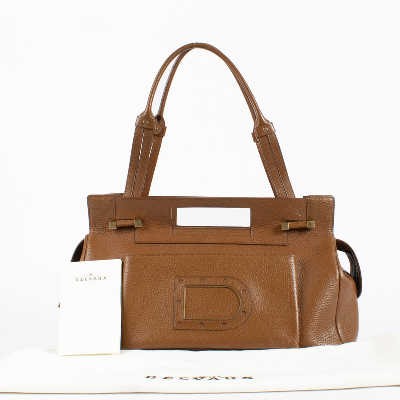 Delvaux Camel Benjamin GM Bag