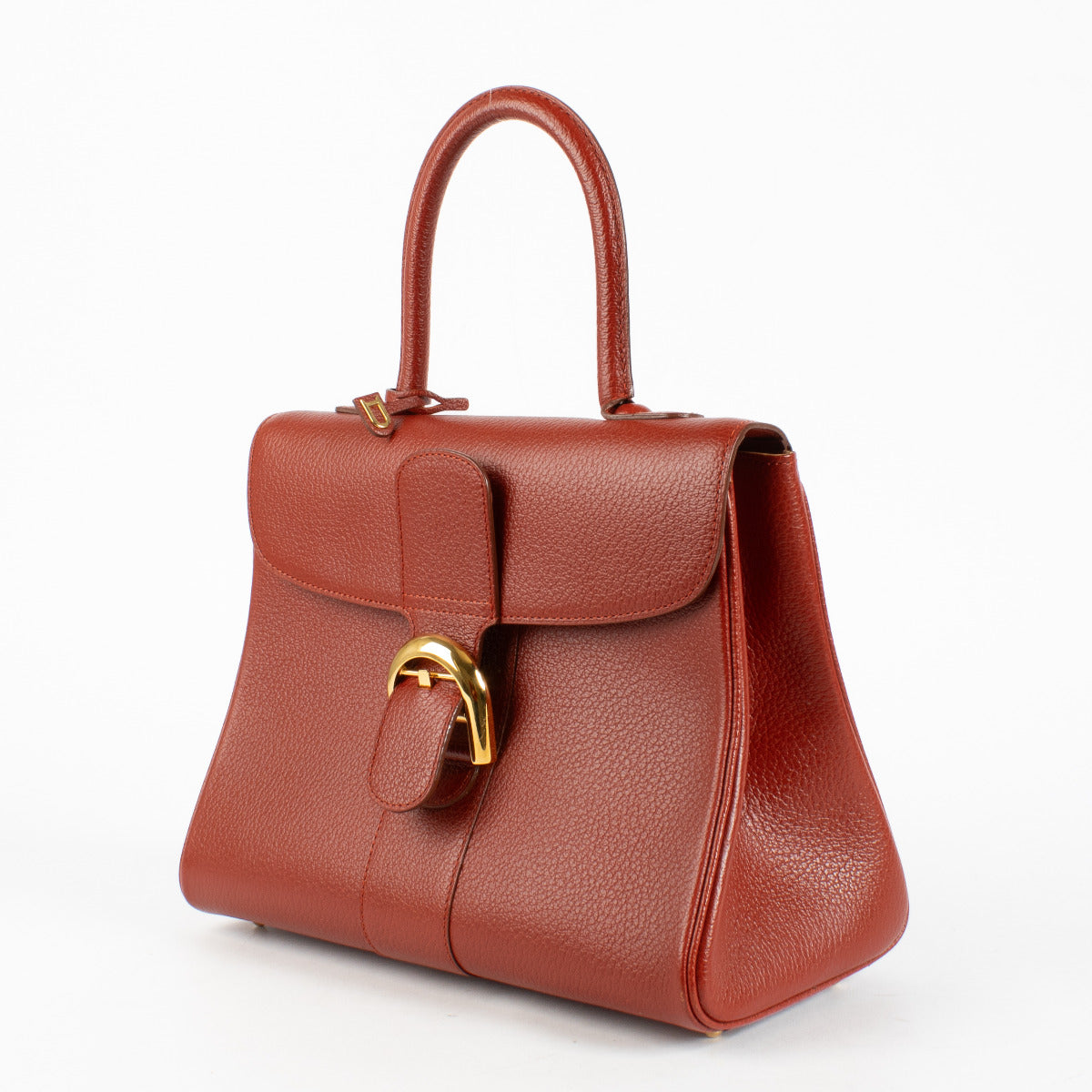 Delvaux Red Leather Brillant MM Bag