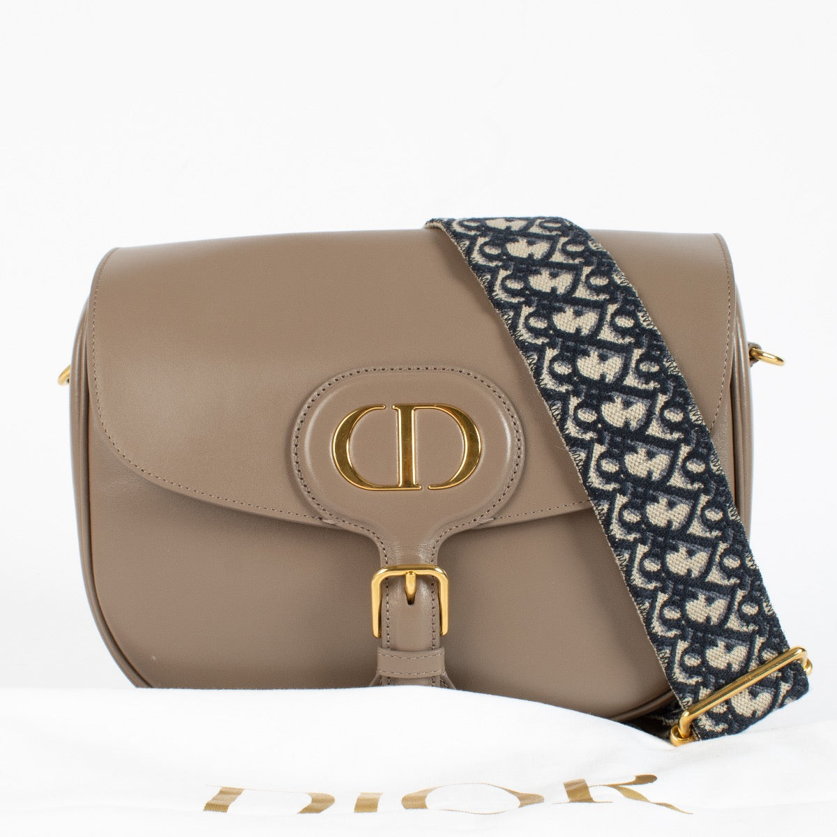 shop 100% authentic second hand Christian Dior Taupe Large Bobby Bag on Labellov.com