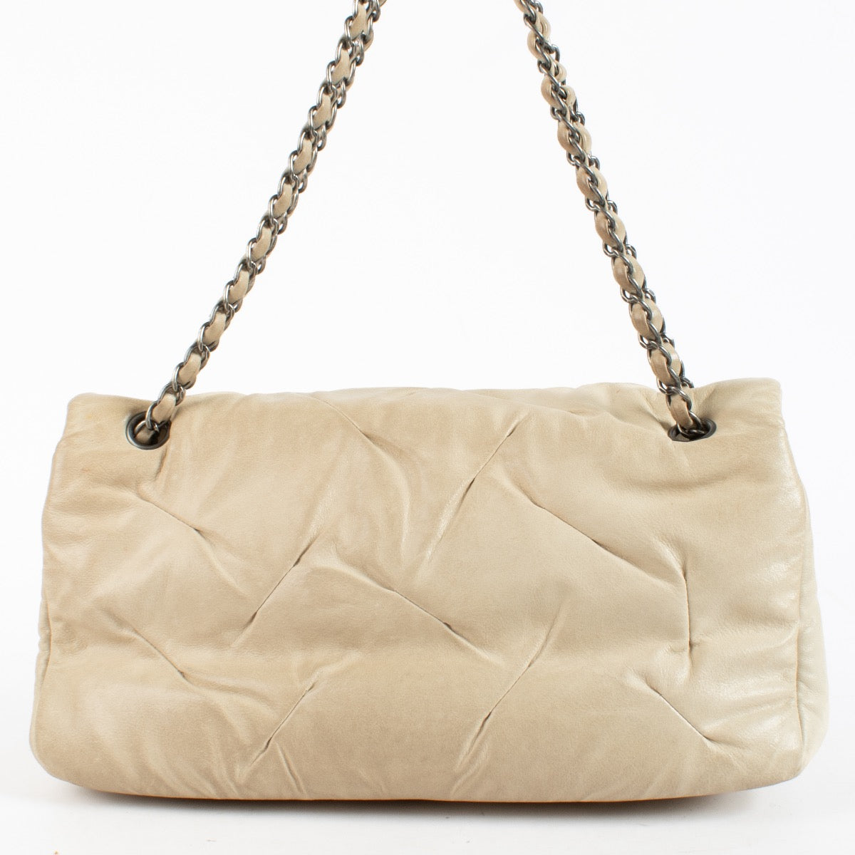 shop 100% authentic second hand Chanel Beige Lambskin XL CC Shoulder Bag on Labellov.com