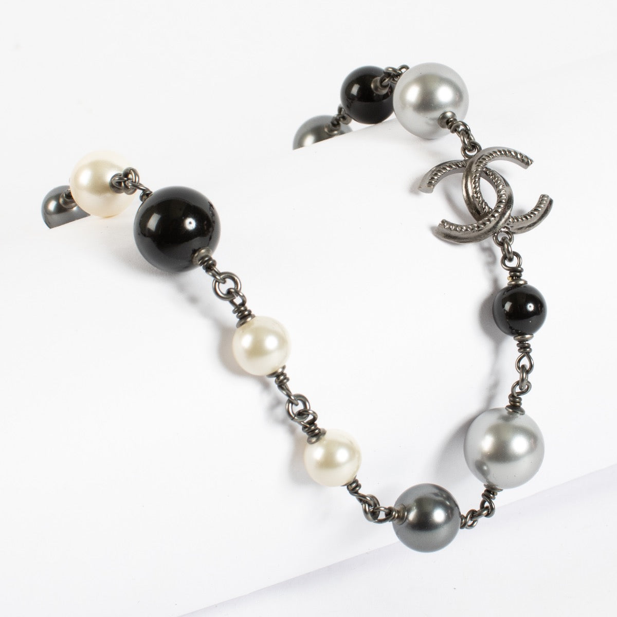 Chanel Zwarte 13k Ketting
