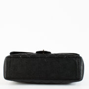 authentic preloved Chanel Maxi Classic Flap Black Caviar SHW on Labellov.com