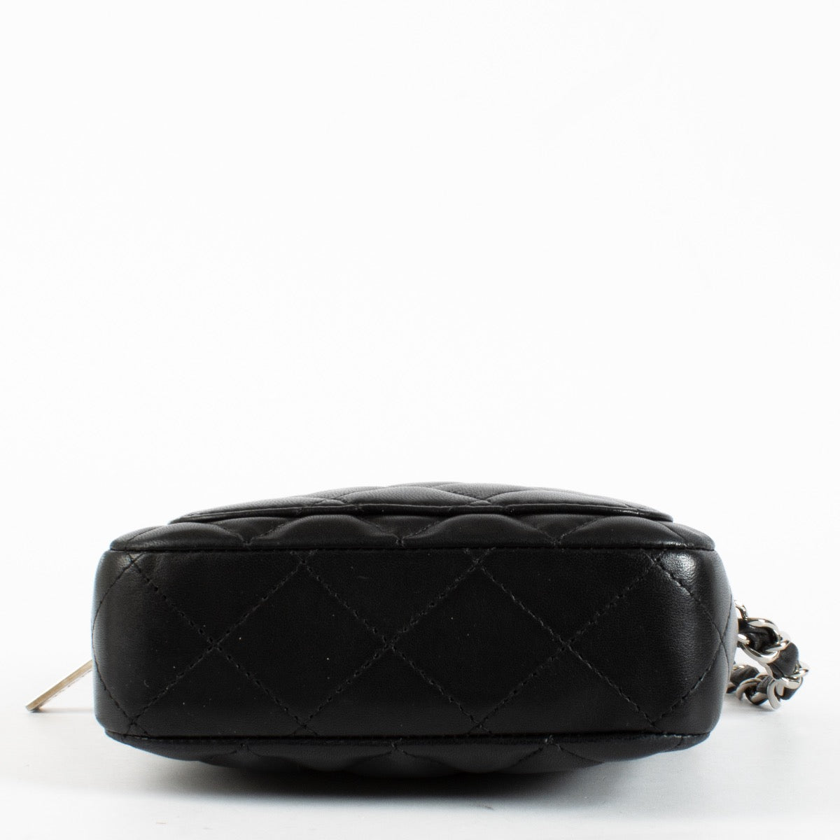 authentic preloved Chanel Small Black Front Pocket Lambskin Crossbody on Labellov.com
