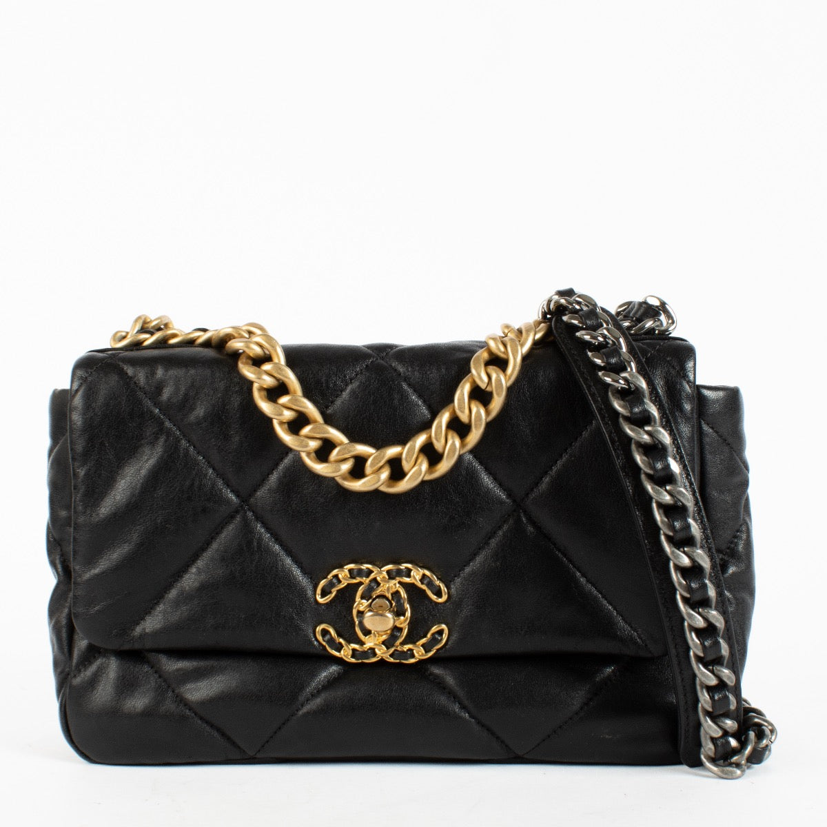 shop 100% authentic second hand Chanel 19 Small Black Bag on Labellov.com