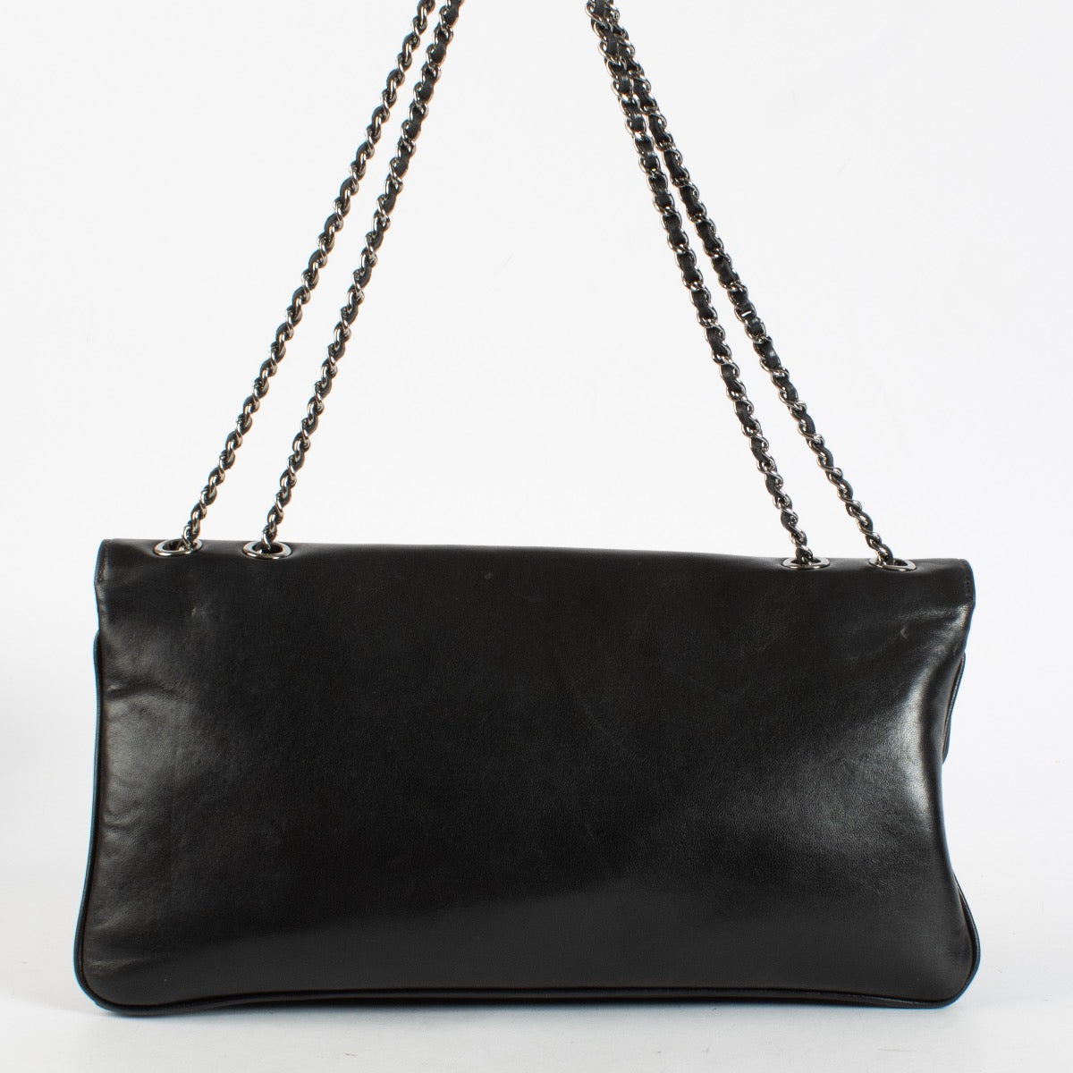 shop 100% authentic second hand Chanel Black Lambskin Giant 2.55 Mademoiselle Lock Bag on Labellov.com