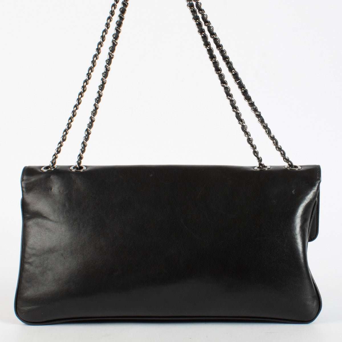shop 100% authentic second hand Chanel Black Lambskin Giant 2.55 Mademoiselle Lock Bag on Labellov.com