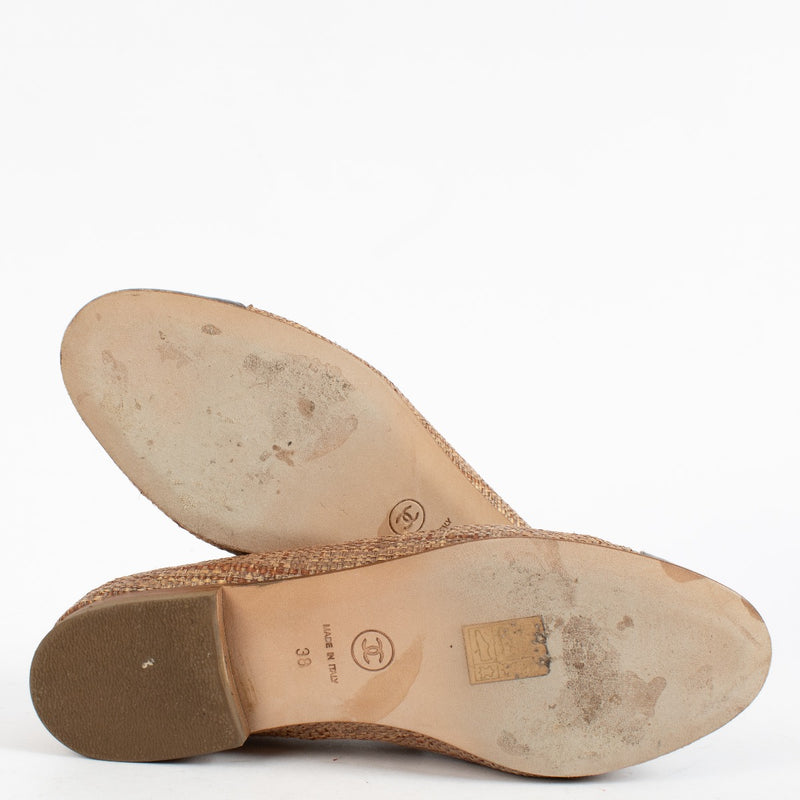 authentic preloved Chanel Brown/Bronze Ballerina's on Labellov.com