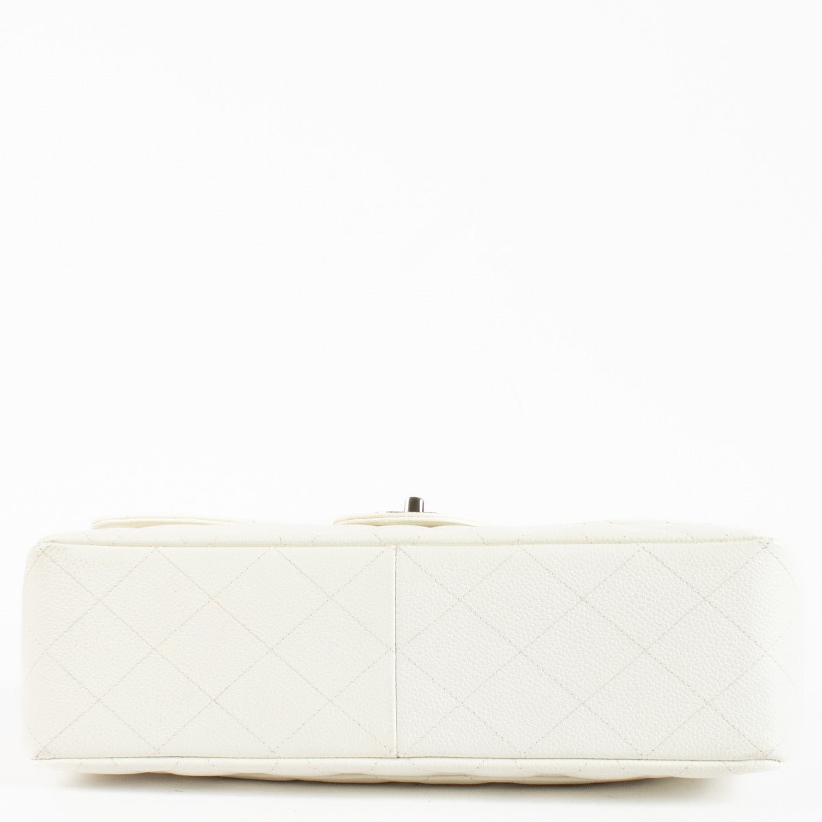 shop 100% authentic second hand Chanel Classic Large / Jumbo White Caviar Single Flap Bag on Labellov.com