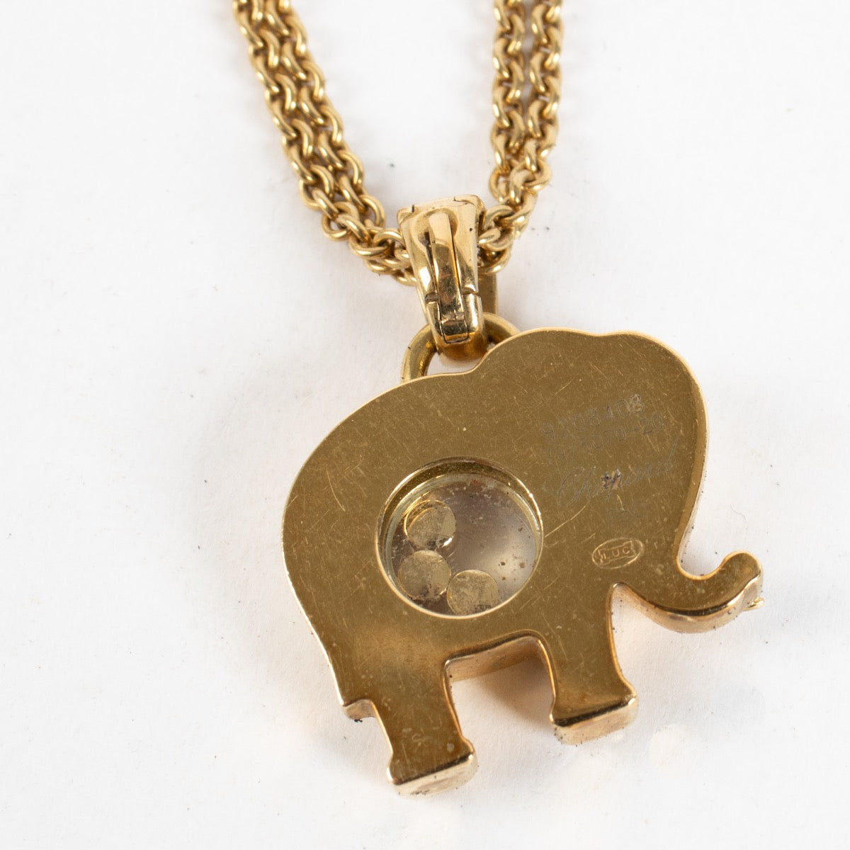 Chopard gouden Happy Elephant ketting