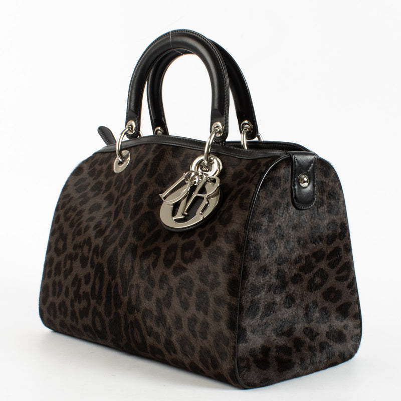 Authentic Preloved Christian Dior Leopard Printed Pony Hair Bag on Labellov.com