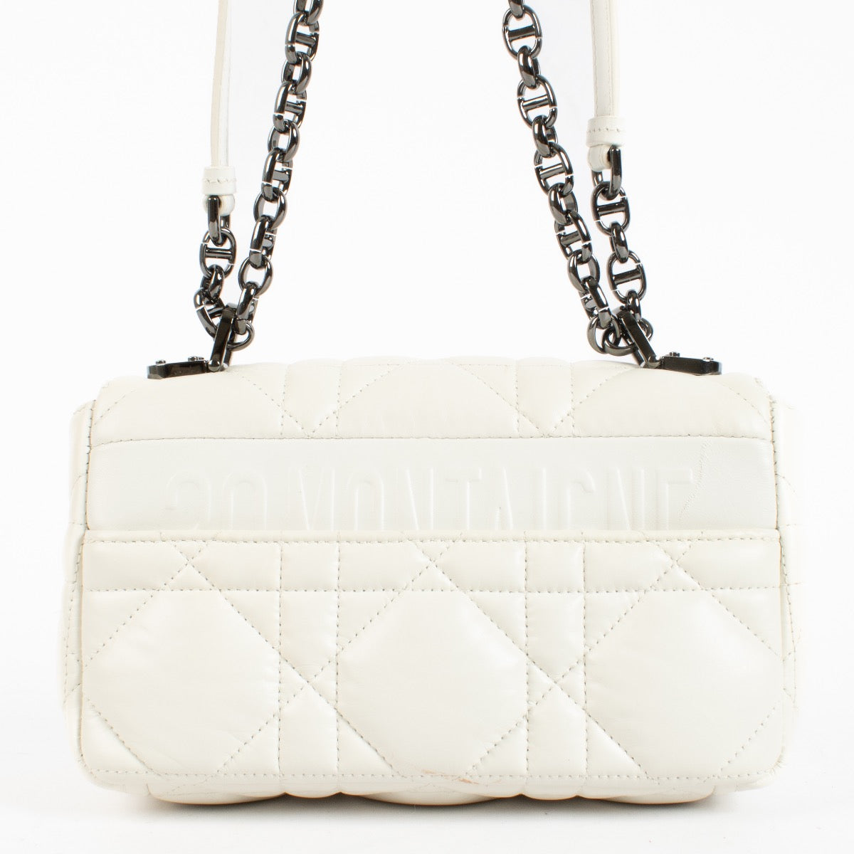 shop 100% authentic second hand Christian Dior White Caro Small Crossbody Bag on Labellov.com