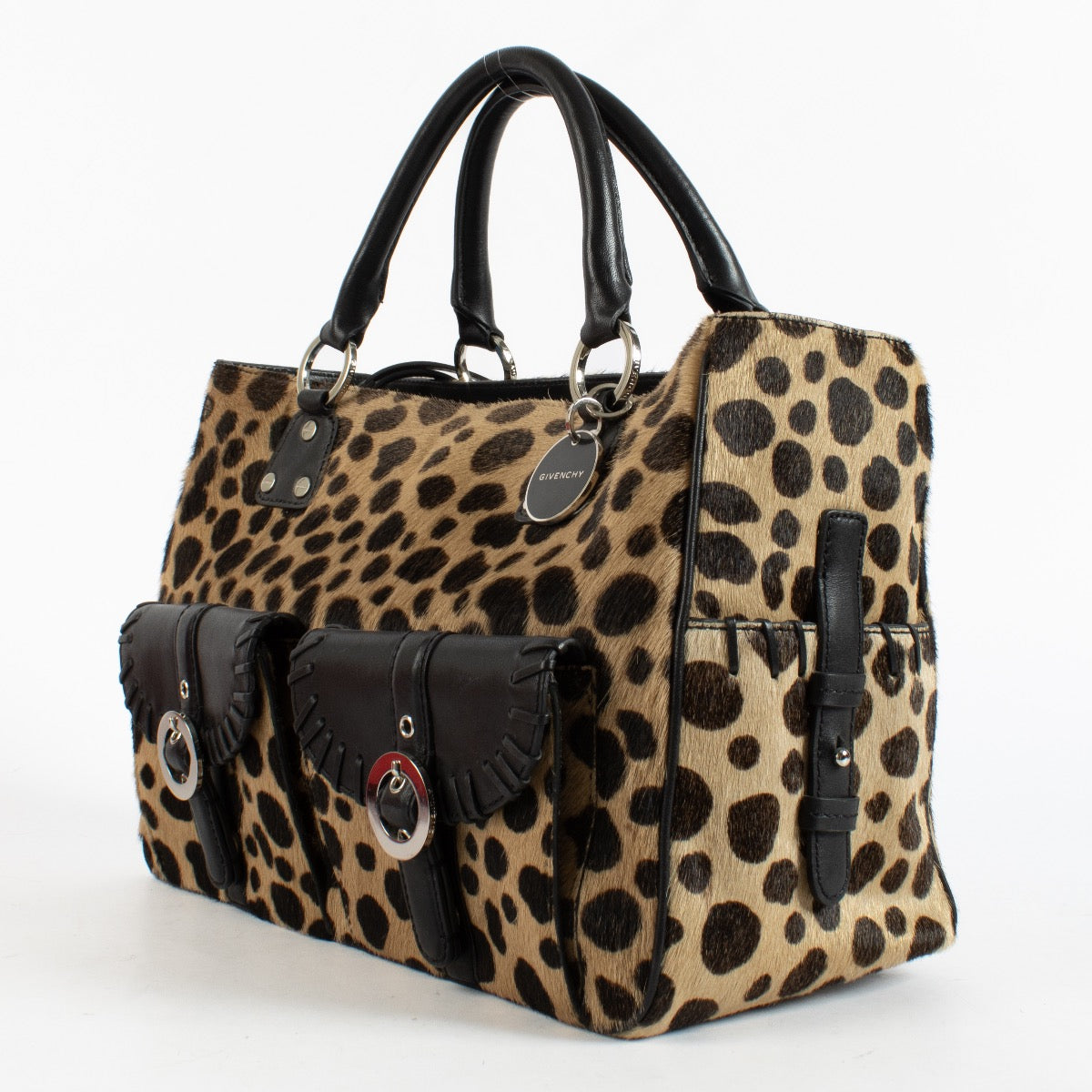 shop 100% authentic second hand Givenchy Leopard Pony Hair Top Handle Bag on Labellov.com