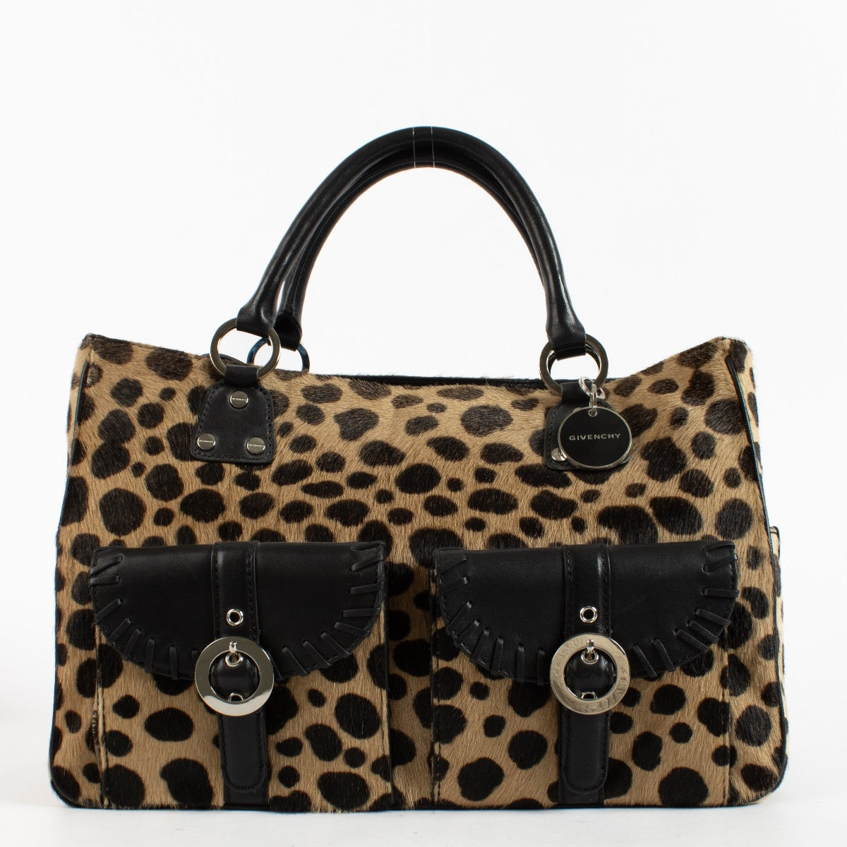 shop 100% authentic second hand Givenchy Leopard Pony Hair Top Handle Bag on Labellov.com