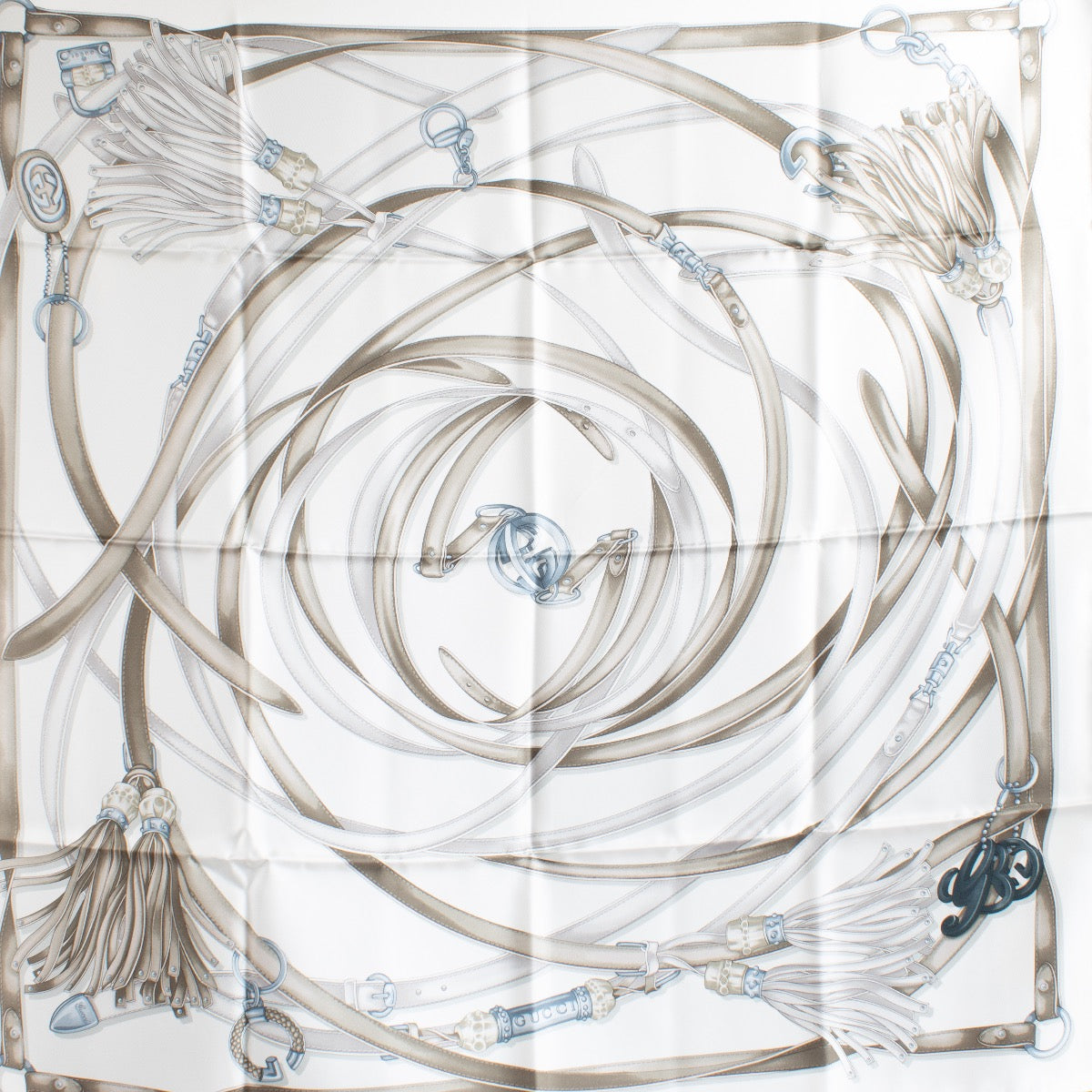 Authentic Preloved Gucci Multicolor Silk Scarf on Labellov.com