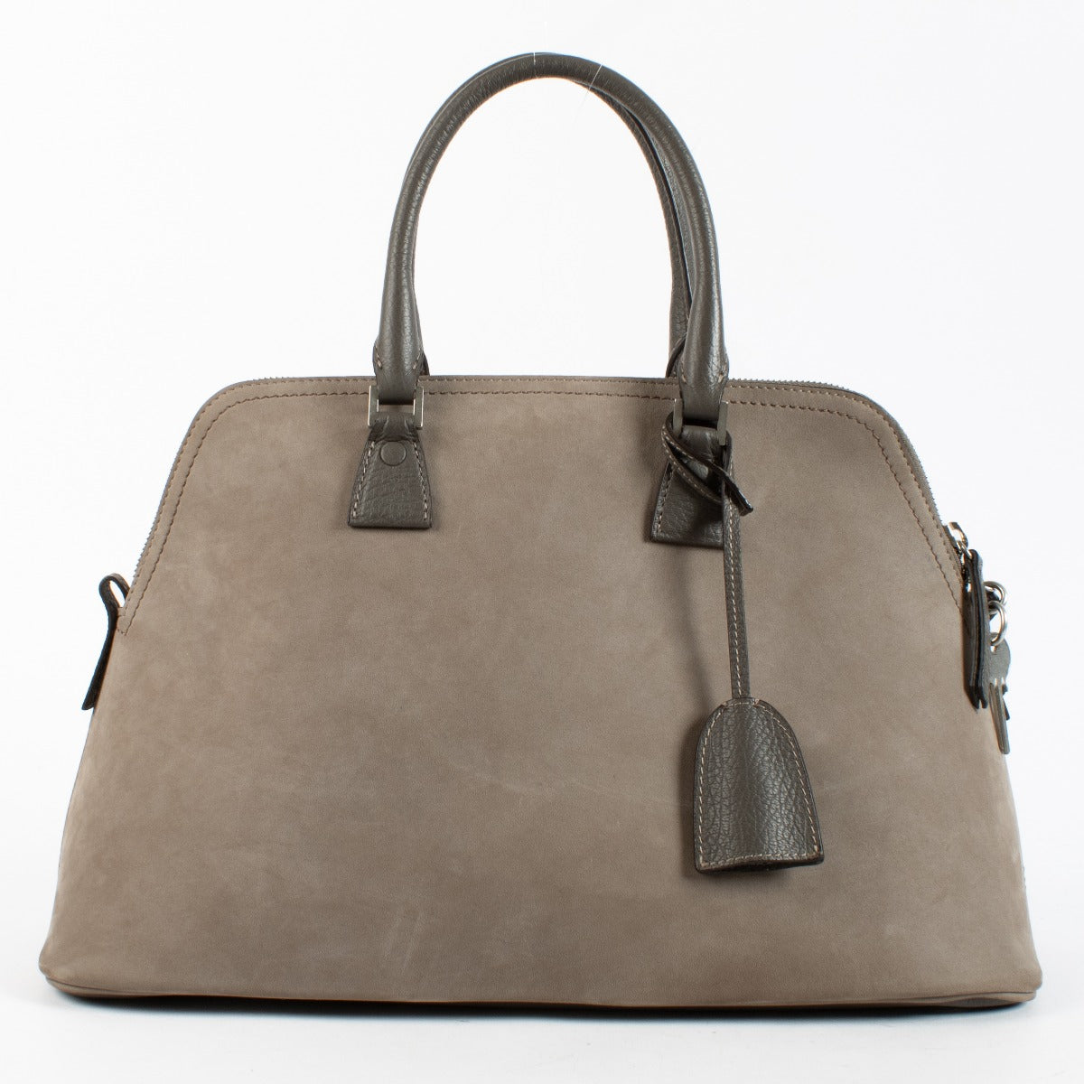 Sac 5AC grand modèle Maison Margiela en nubuck taupe