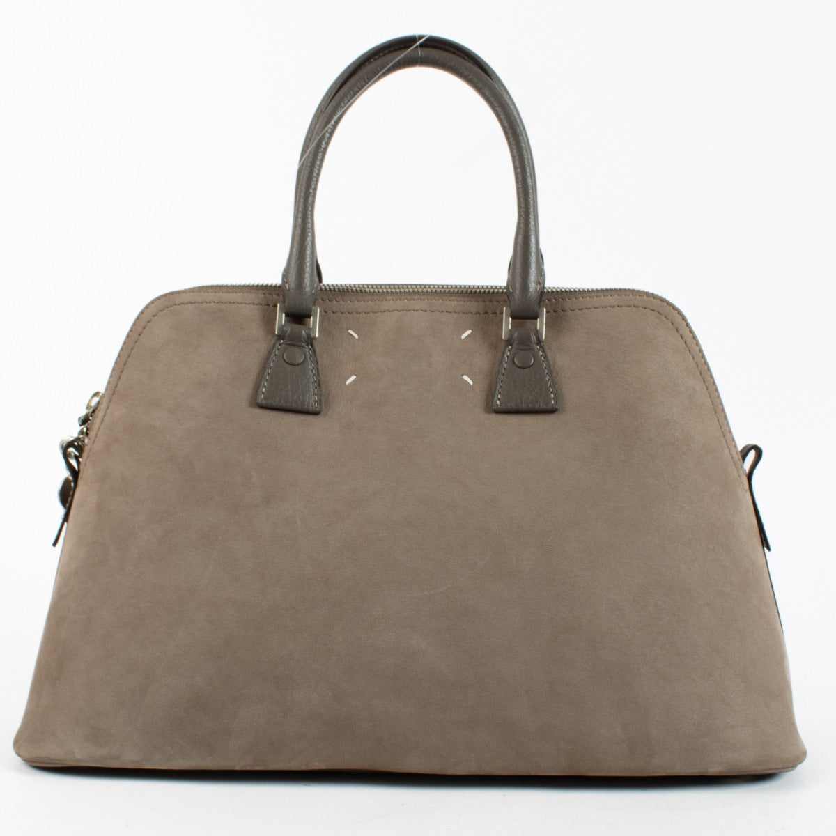 Sac 5AC grand modèle Maison Margiela en nubuck taupe
