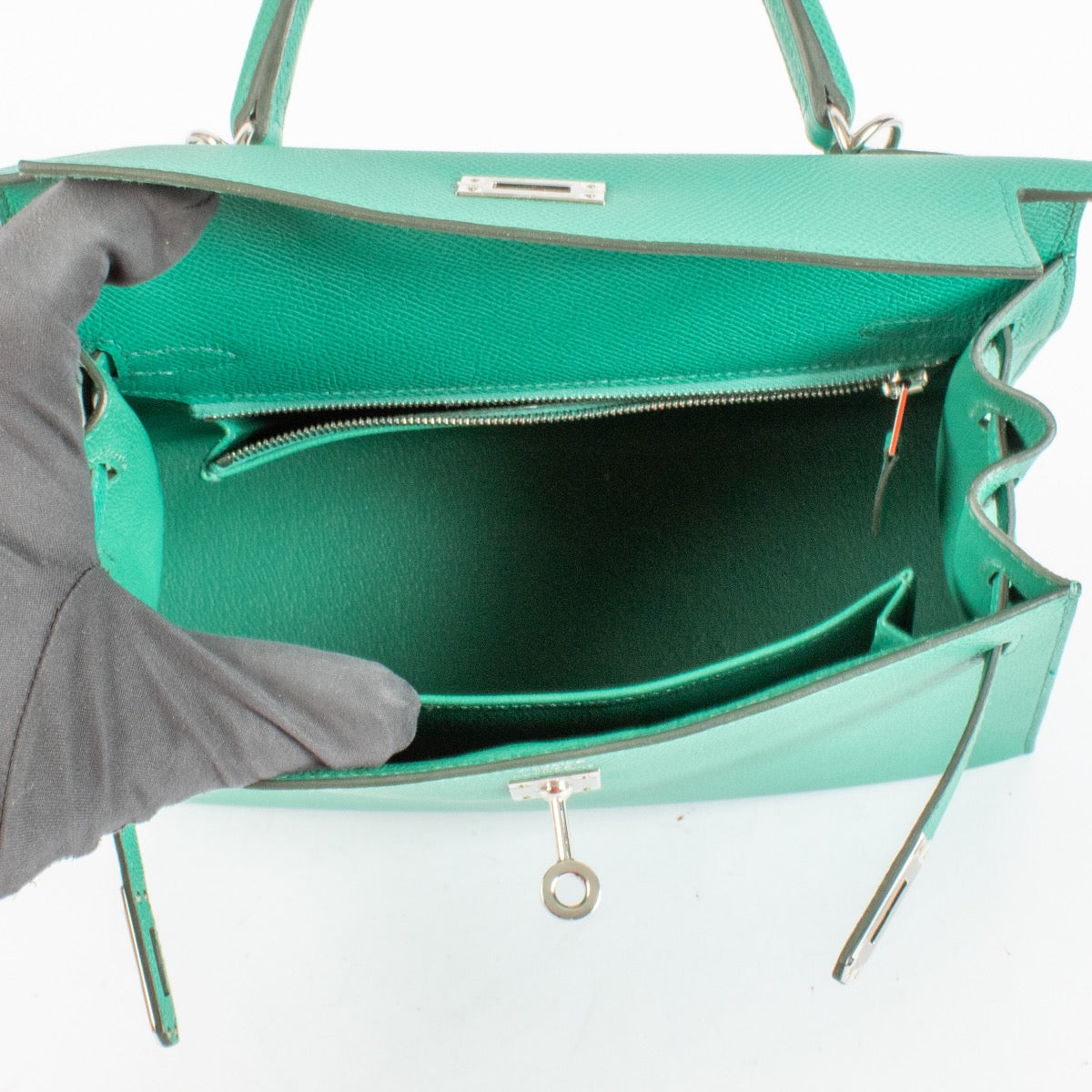 Hermès Kelly 25 Vert Jade Epsom PHW