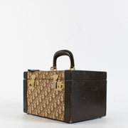 Authentic pre-loved Christian Dior Brown Oblique Beauty Case on Labellov.com