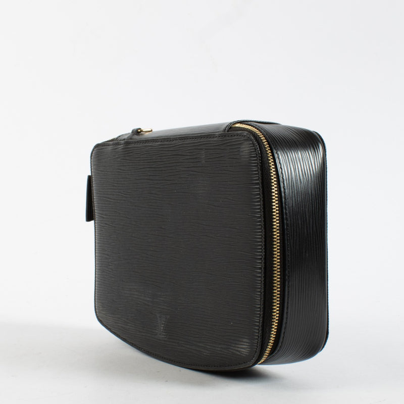 Authentic pre-loved Louis Vuitton Black Epi Jewelry Case on Labellov.com