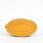 Authentic pre-loved Delvaux Multicolor Felt Le Pin Mini Bucket Bag on Labellov.com