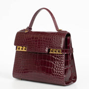 Authentic pre-loved Delvaux Indigo Shiny Alligator Tempête MM on Labellov.com