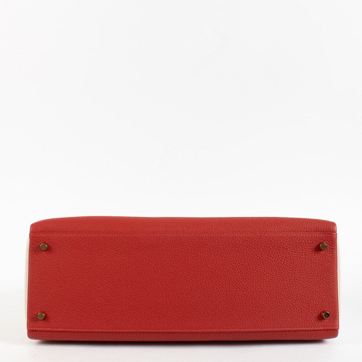 Hermès HSS Kelly 40 Rouge de Coeur/Craie Togo GHW