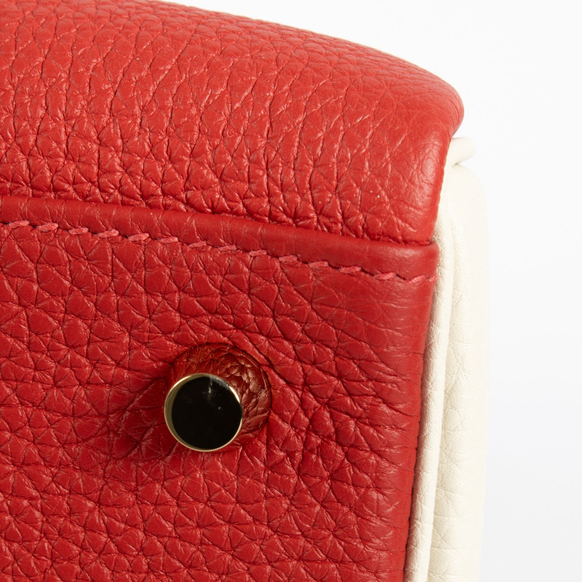 Hermès HSS Kelly 40 Rouge de Coeur/Craie Togo GHW