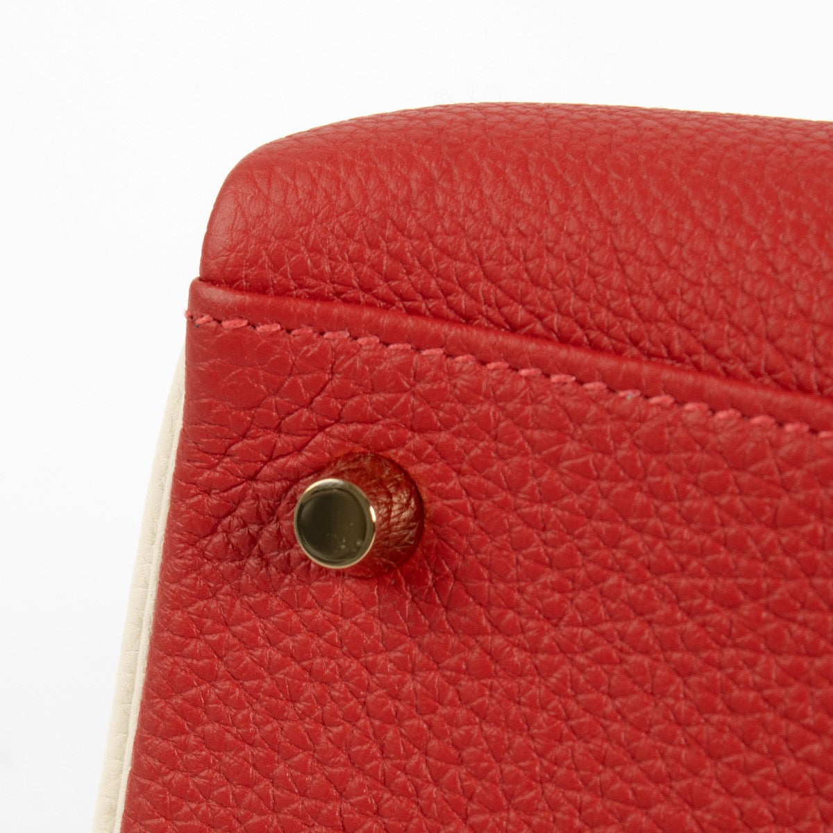 Hermès HSS Kelly 40 Rouge de Coeur/Craie Togo GHW