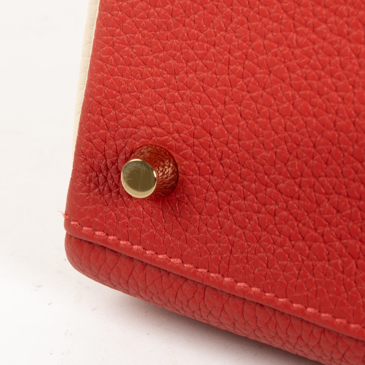 Hermès HSS Kelly 40 Rouge de Coeur/Craie Togo GHW