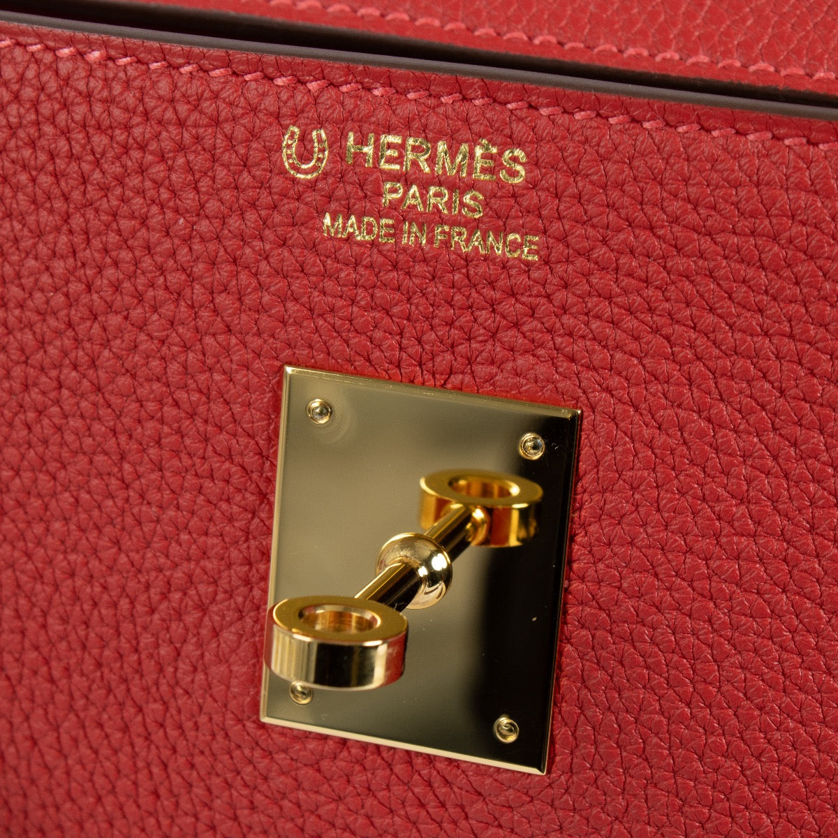 Hermès HSS Kelly 40 Rouge de Coeur/Craie Togo GHW