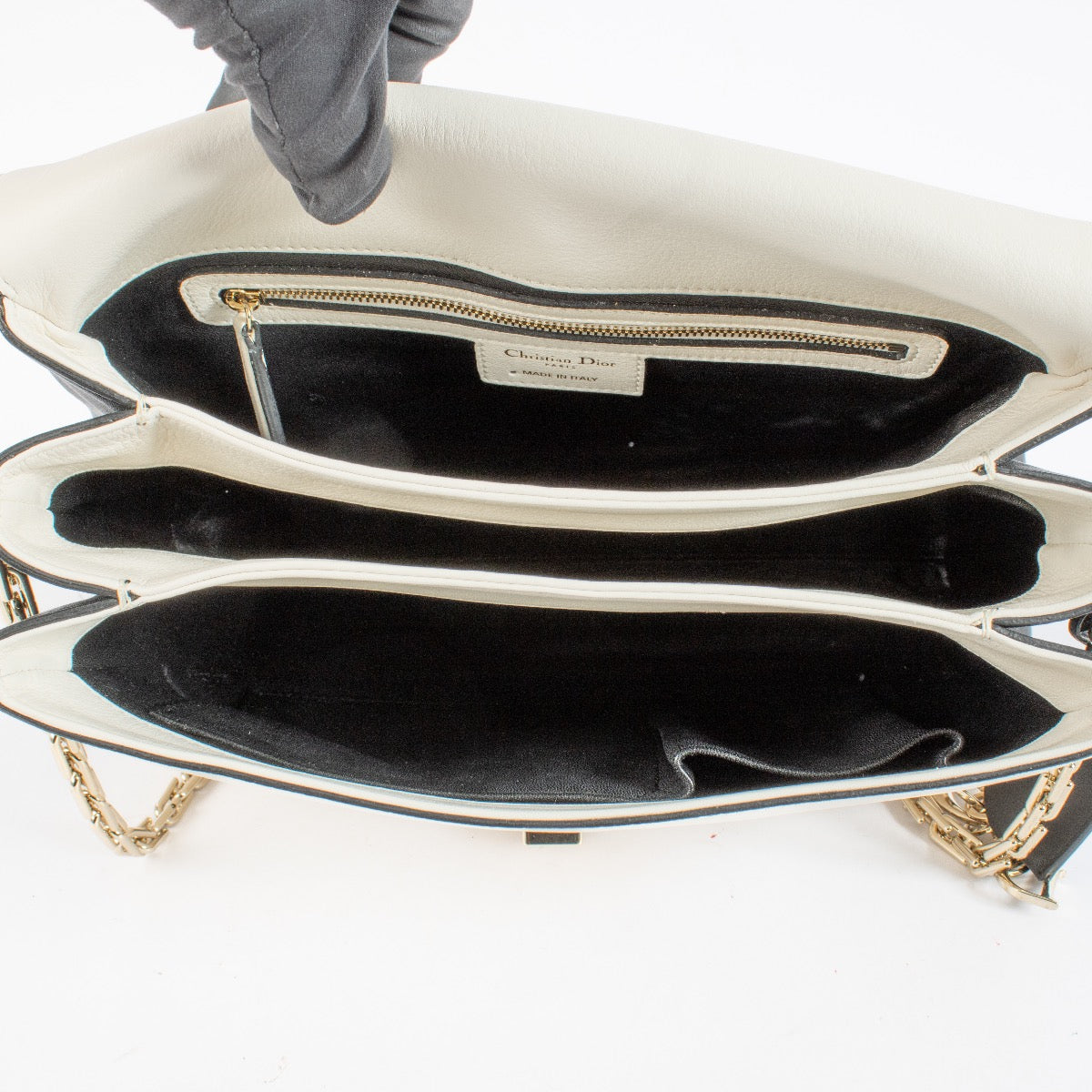 Authentic Second Hand Christian Dior Two Tone Medium Diorling Bag on Labellov.com