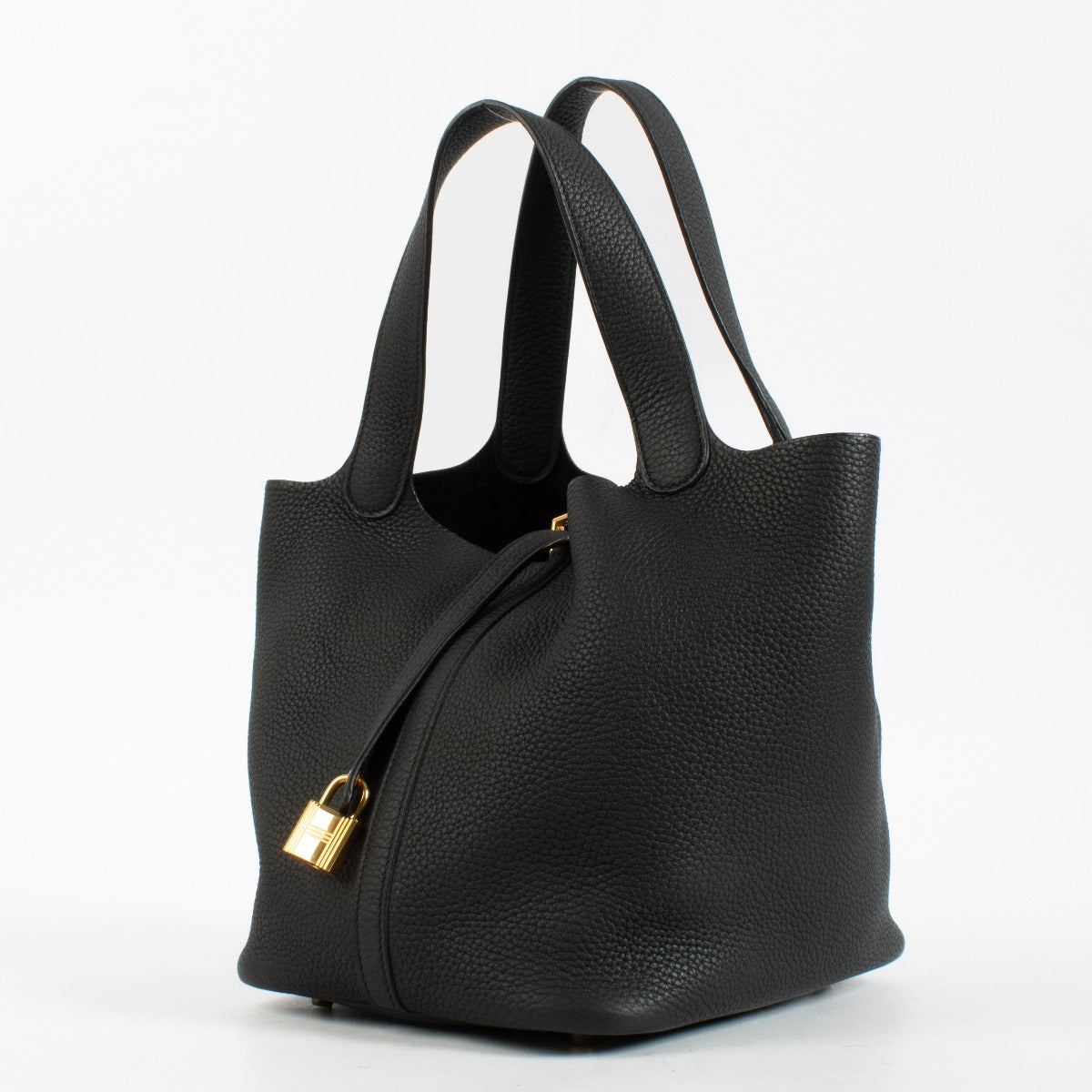 Hermès Picotin Lock 22 Noir Clemence GHW