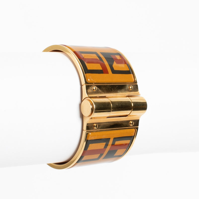 Hermès Enamel Charnière Extra Wide Bracelet