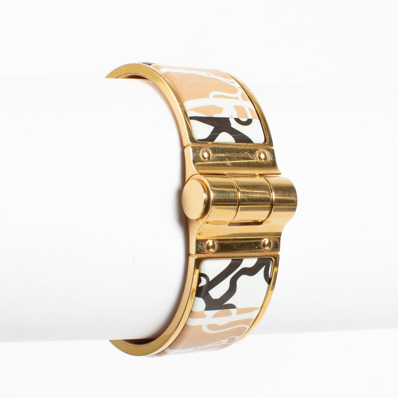 Hermès Festival Des Amazones Charnière Wide Bracelet